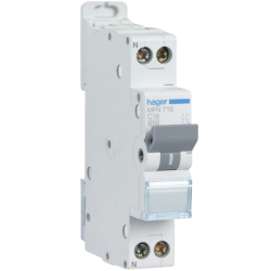 Disjoncteur 1P+N 3kA C-16A 1 Module