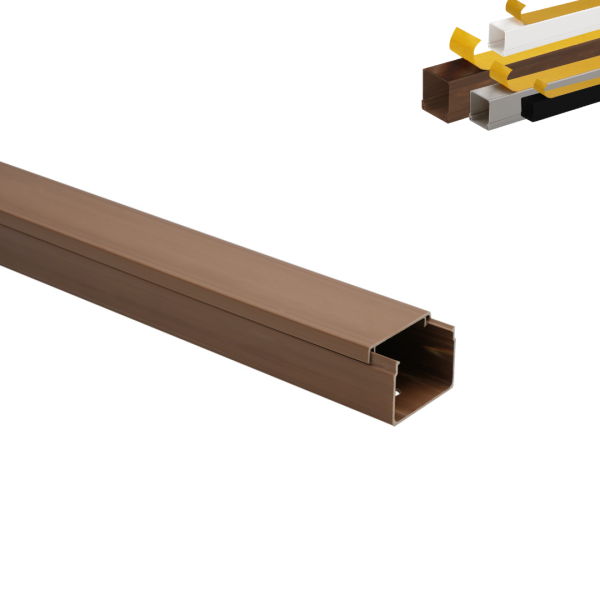 Moulure électrique adhésive 25x20 – Longueur 1 mètre – Blanc, Noir, Gris, Marron effet Bois Moulure électrique adhésive 25x20 – Longueur 1 mètre – Blanc, Noir, Gris, Marron effet Bois
