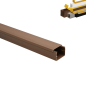 Moulure électrique adhésive 25x20 – Longueur 1 mètre – Blanc, Noir, Gris, Marron effet Bois Moulure électrique adhésive 25x20 – Longueur 1 mètre – Blanc, Noir, Gris, Marron effet Bois
