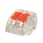 Lot de 50 bornes de connexion rapide 2 leviers, transparent 0.14-4mm² Lot de 50 bornes de connexion rapide 2 leviers, transparent 0.14-4mm²