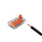 Bornes de connexion rapide 5 leviers, transparent 0.14-4mm² lot de 50 pièces