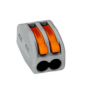Bornes de connexion rapide 2 leviers, gris 0.75-2.5mm², lot de 100 pièces