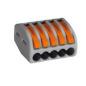 Bornes de connexion rapide 5 leviers, gris 0.75-2.5mm², lot de 50 pièces
