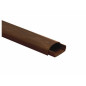 Goulotte design demi-ronde 40x20mm longueur 2 m –Blanc, noir, gris ou effet bois