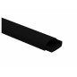 Goulotte design demi-ronde 40x20mm longueur 2 m –Blanc, noir, gris ou effet bois