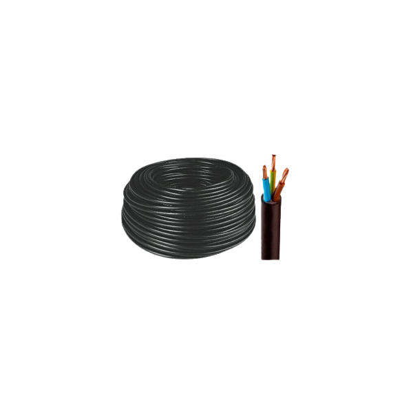 Cable électrique rigide U1000RO2V 3G6mm² 100m