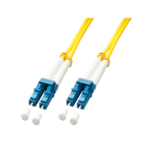 Jarretière monomode duplex 2mm G657A2 LC/UPC-LC/UPC 2m jaune Jarretière monomode duplex 2mm G657A2 LC/UPC-LC/UPC 2m jaune