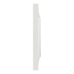 Odace Styl Plaque simple blanc - S520702 vue coté