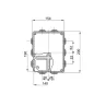 Boîte de dérivation 190x140x70 mm IP55 Boîte de dérivation 190x140x70 mm IP55