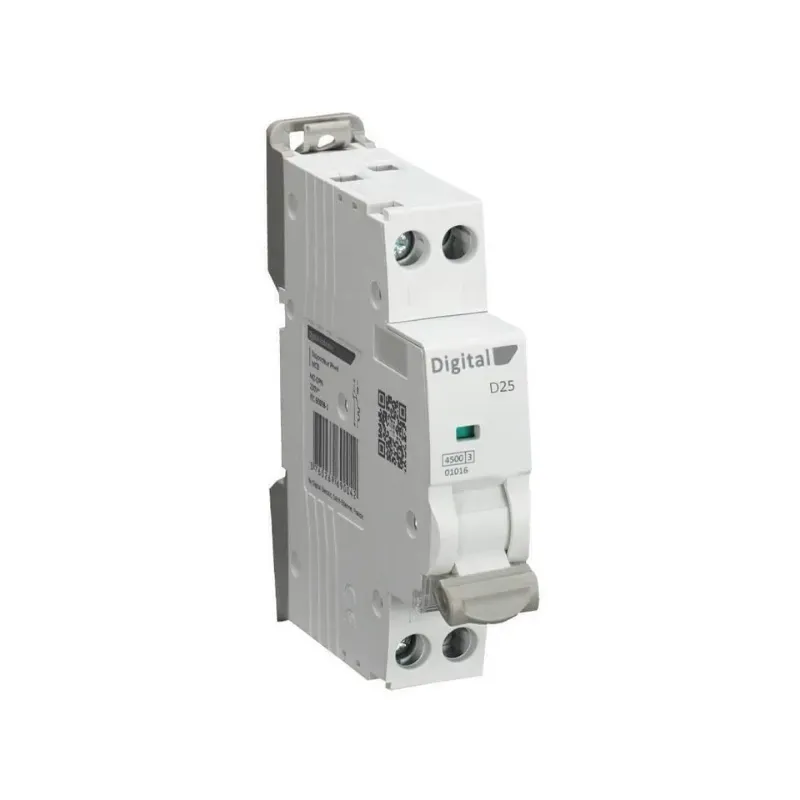 Disjoncteur Phase + Neutre 25A à vis - Courbe D Disjoncteur Phase + Neutre 25A à vis - Courbe D