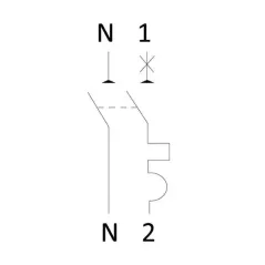 Disjoncteur Phase /Neutre 25A Courbe D 4.5 kA -  DE01225 - Elecie Store