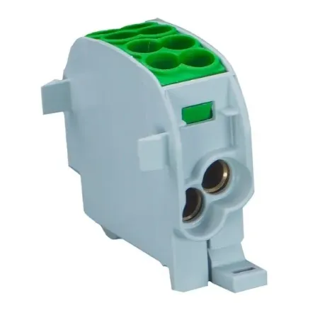 Bloc de Distribution 25mm² 2 Entrées / 2 Sorties  Vert