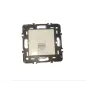 Module RJ45 simple avec plaque de fixation alu 45x45 pour boîte encastrée Module RJ45 simple avec plaque de fixation alu 45x45 pour boîte encastrée
