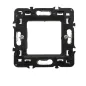 Module RJ45 simple avec plaque de fixation alu 45x45 pour boîte encastrée Module RJ45 simple avec plaque de fixation alu 45x45 pour boîte encastrée
