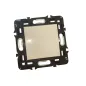 Module interrupteur simple avec plaque de fixation alu 45x45 pour boîte encastrée Module interrupteur simple avec plaque de fixation alu 45x45 pour boîte encastrée
