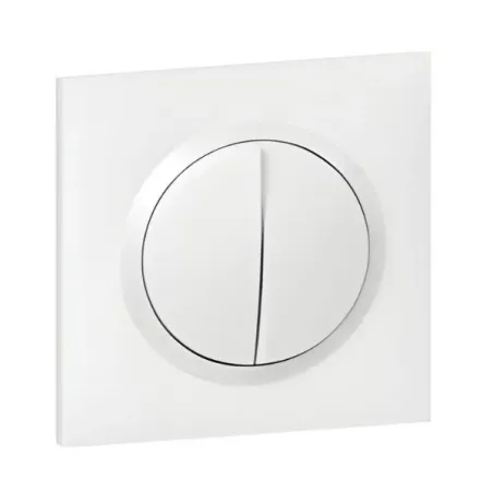 Legrand Dooxie - Interrupteur double va et vient dooxie complet blanc