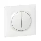 Legrand Dooxie - Interrupteur double va et vient dooxie complet blanc Legrand Dooxie - Interrupteur double va et vient dooxie complet blanc