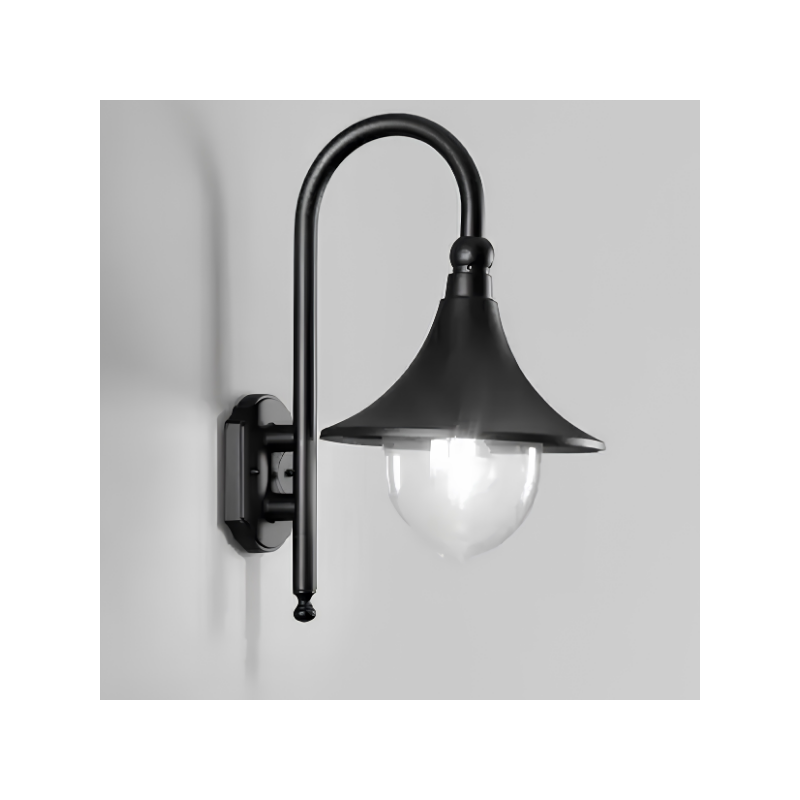 Applique d'extérieur PAVIA en aluminium noir