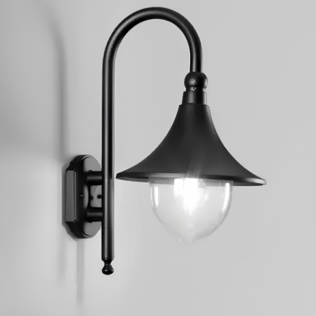 Applique d'extérieur PAVIA en aluminium noir