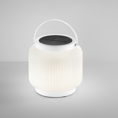 Lampe solaire LED rechargeable 1,2W lumière chaude dimmable IP54
