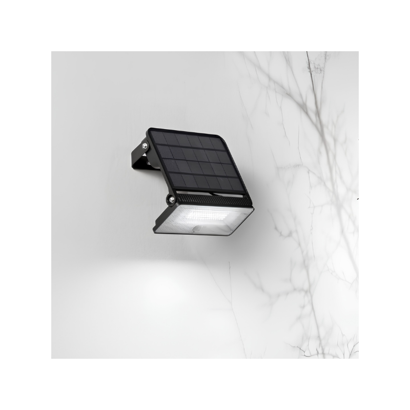 Projecteur détecteur de mouvement LED NASA à panneau solaire en PC Projecteur détecteur de mouvement LED NASA à panneau solaire en PC