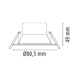  Spot encastré GLOW IP65 RE2020 CCT 743 