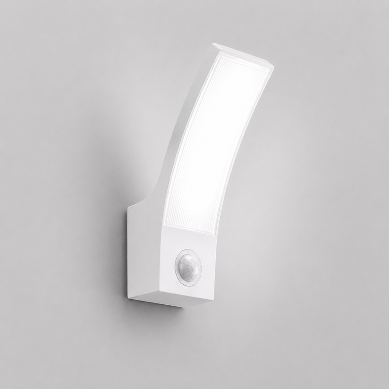 Applique d’extérieur SAIL blanche en aluminium avec détecteur de mouvement LED Applique d’extérieur SAIL blanche en aluminium avec détecteur de mouvement LED
