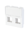 Plastron RJ45 Double 45x45