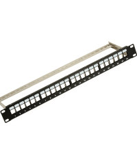 Panneau De Brassage 19" 1U - 12 Ports Keystone - Pour Rack Serveur, Câblage Réseau RJ45