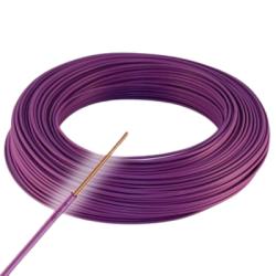 Fil électrique rigide 1,5mm² HO7VU 100m Violet