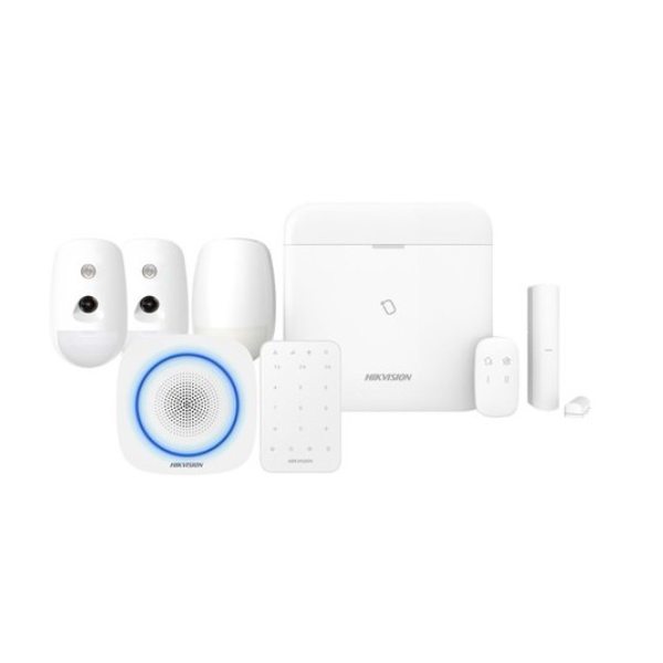 Pack alarme maison wifi IP 3G/4G, détecteur caméra, siène intérieur - DS-PWA96